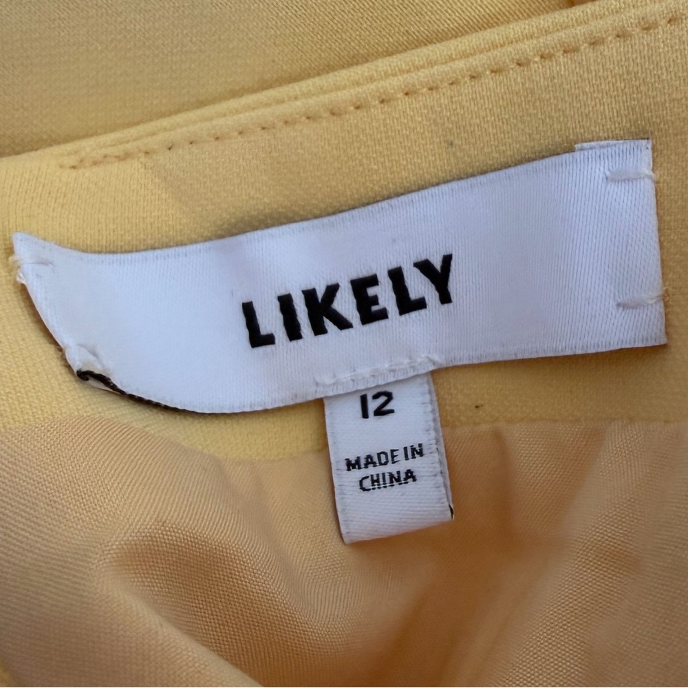 LIKELY Carter Mini Dress | Pastel Yellow ☀️| Convertible Strapless | Sz 12 NWOT - Picture 5 of 12
